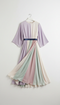 Chiffon Midi Dress With Tie Waist