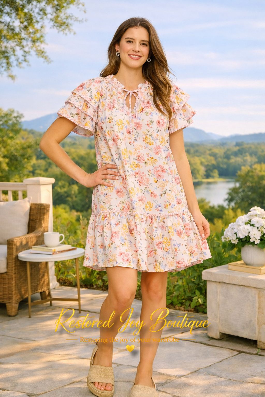 Blossom Breeze Ruffle Dress