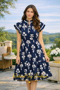 The Navy Garden Grace Dress