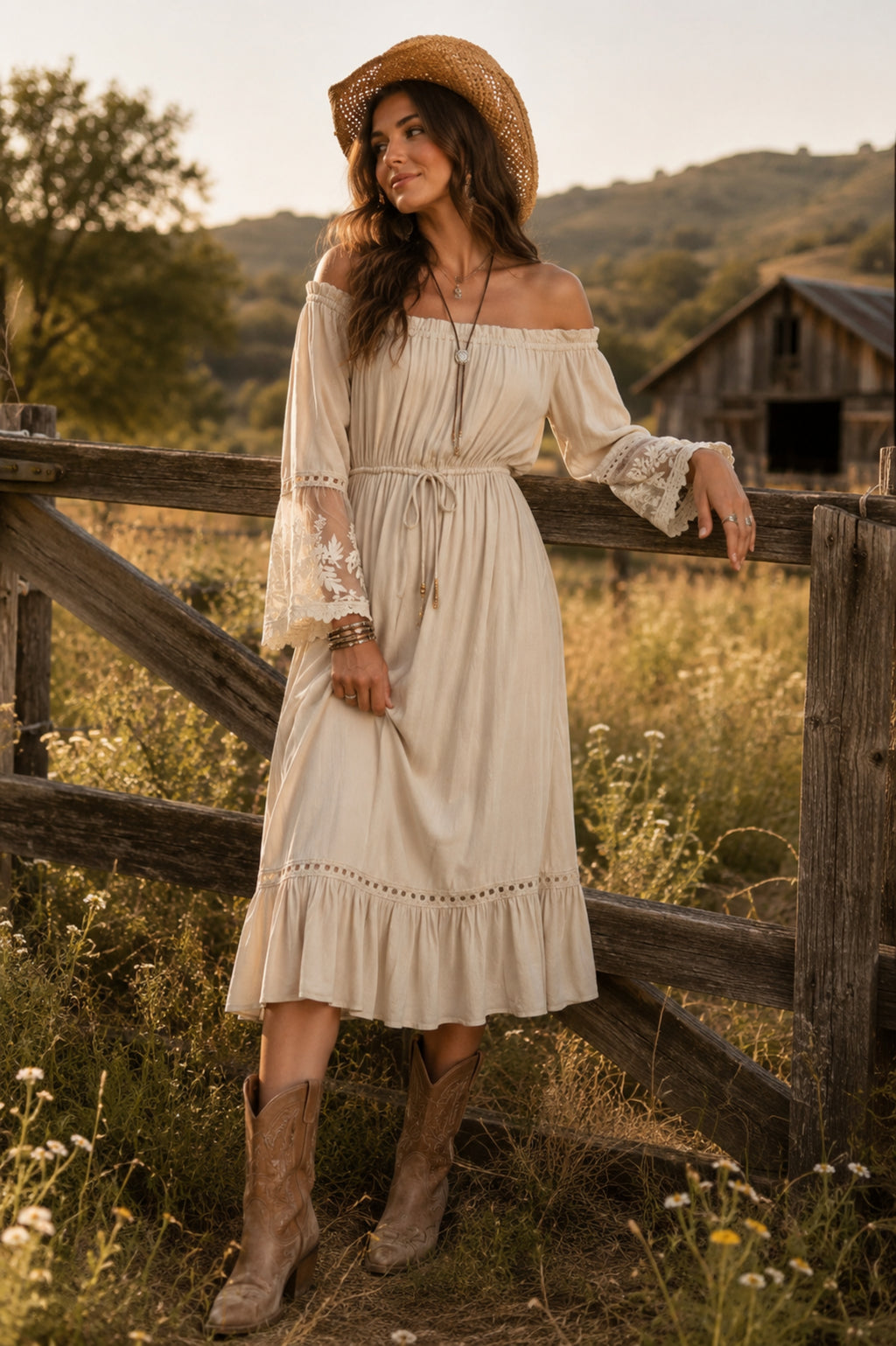 Whispering Meadow Lace Dress