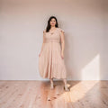 Extended Size Ruffle Midi