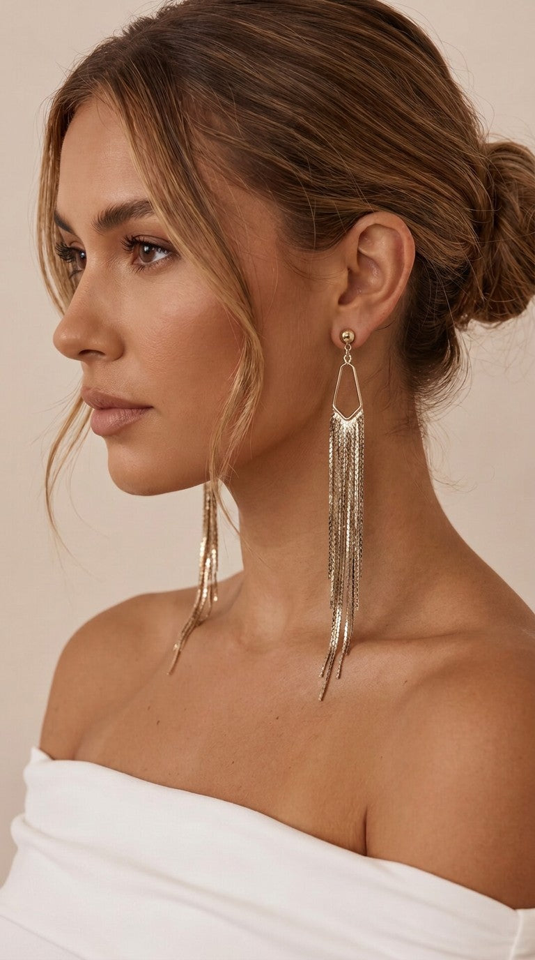 Handmade Long Dangle Earrings