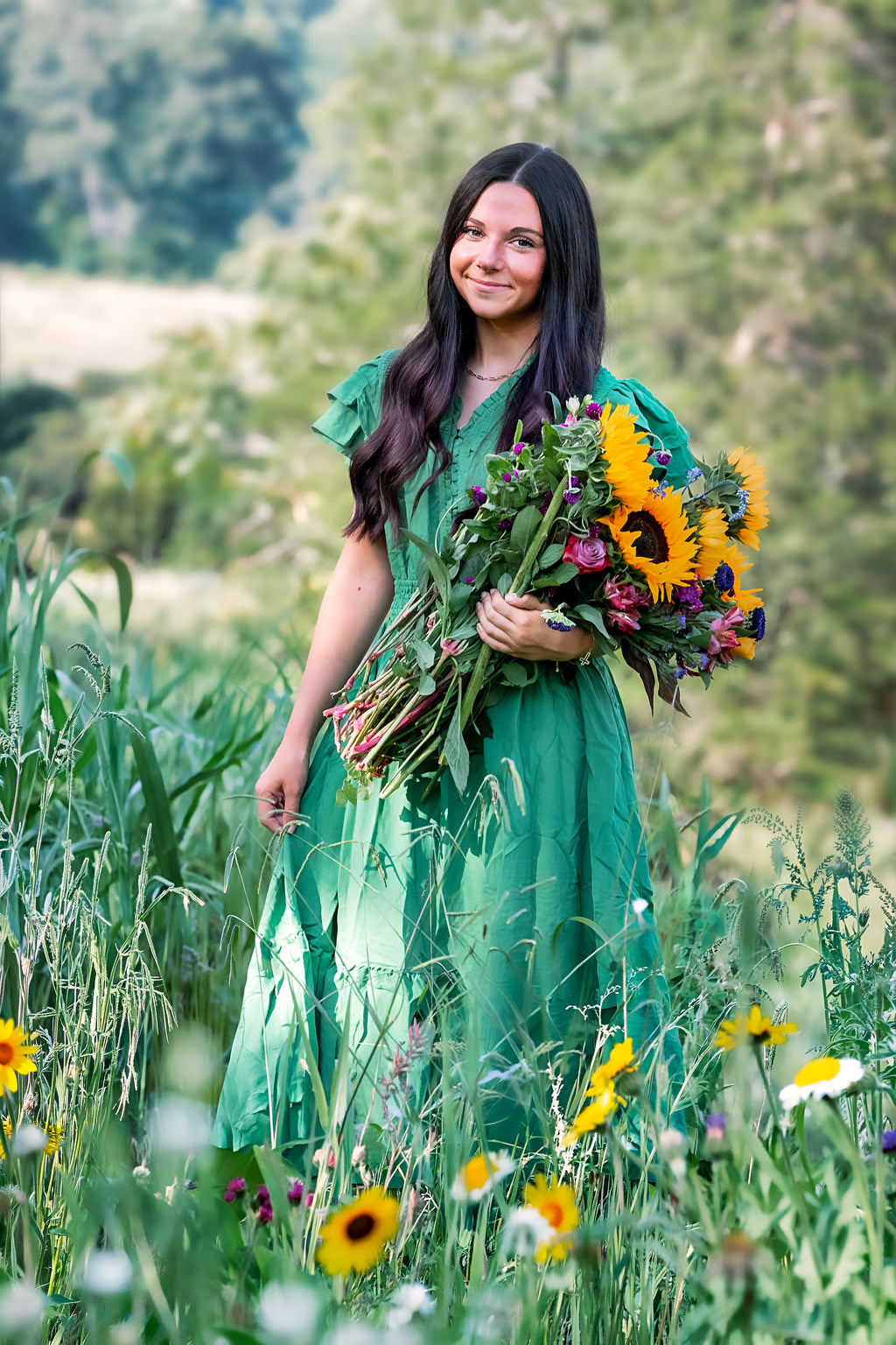 The Garden Whisper Sage Dress